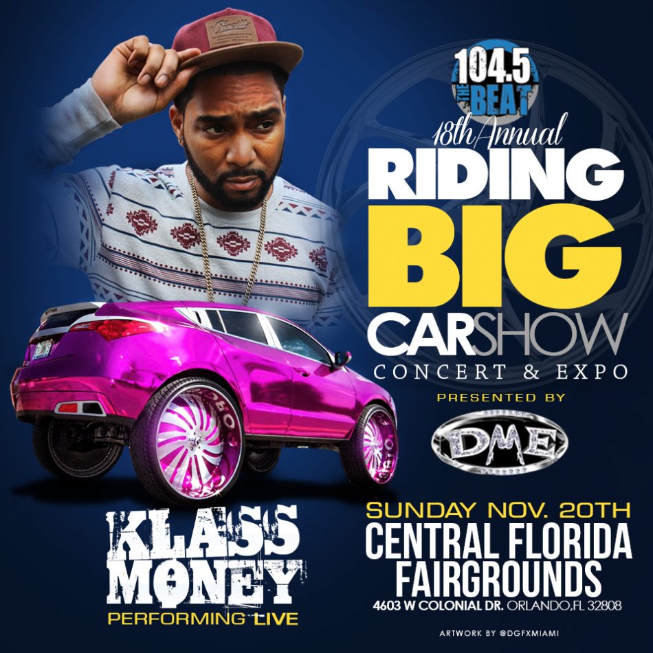 Klass Money scheduled to perform at Florida's Famous Classic Riding BIG